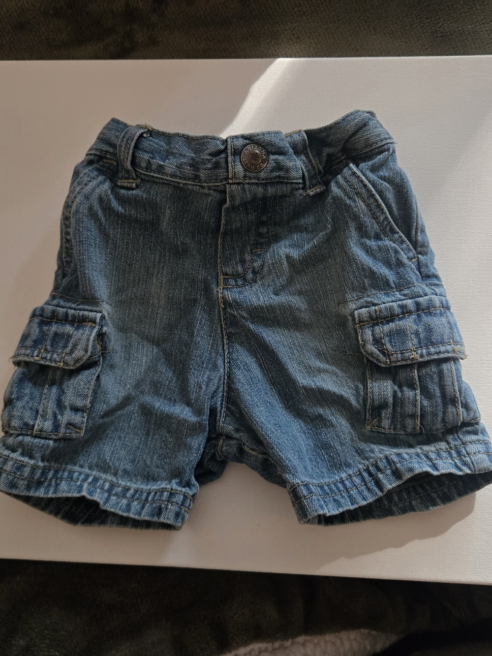Arizona Jean Company Boys Blue Denim Cargo Shorts
